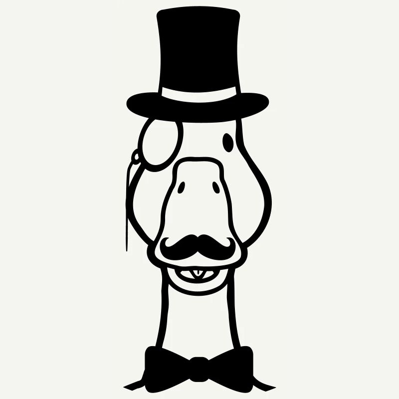 Cute Cylinders Comic Goose