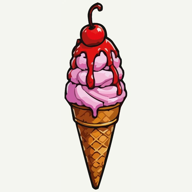 Kirsche Erdbeere Eiscreme