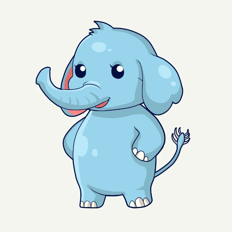 Standing elephant