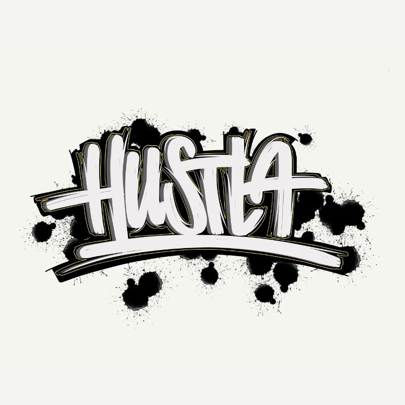 Lettrage de graffiti Hustla