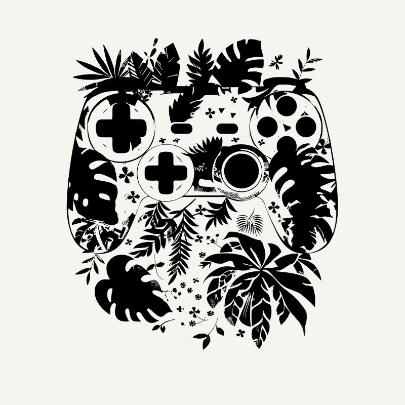 Spiel Controller Comic Stil