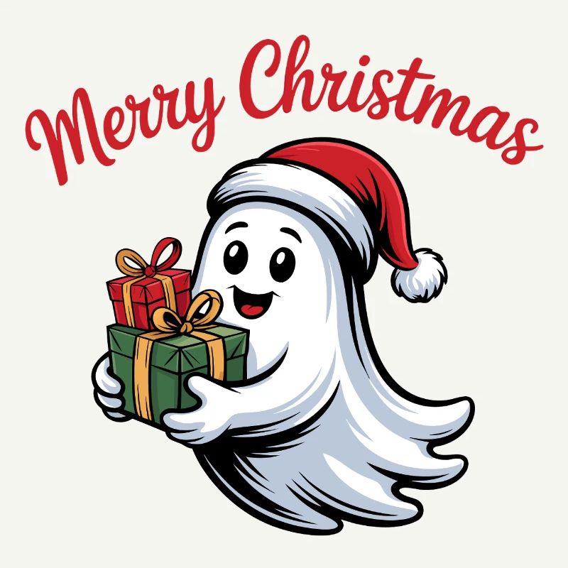 Weihnachtsgeist mit Geschenken