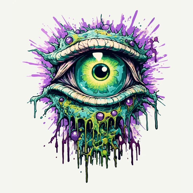 Psychedelisch Auge Farbenfroh LSD Drogen Trip