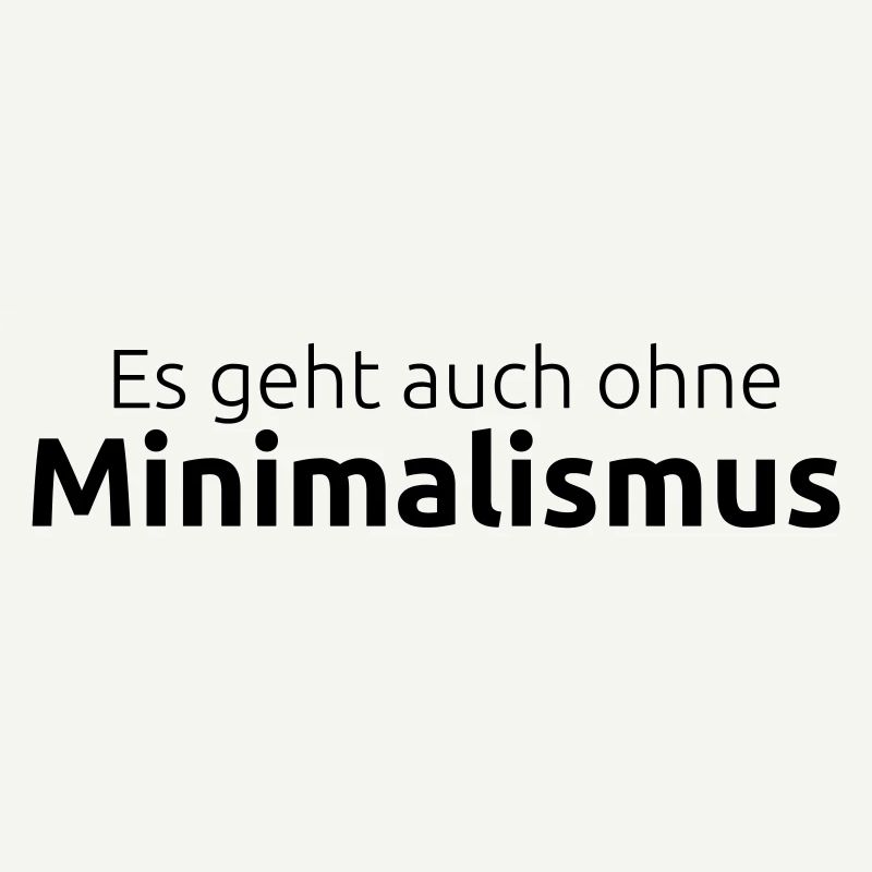 Omettez le minimalisme