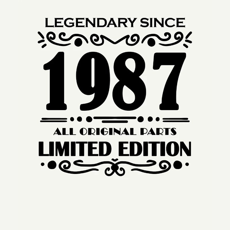 1987 - Né 1987 - Année de construction 1987