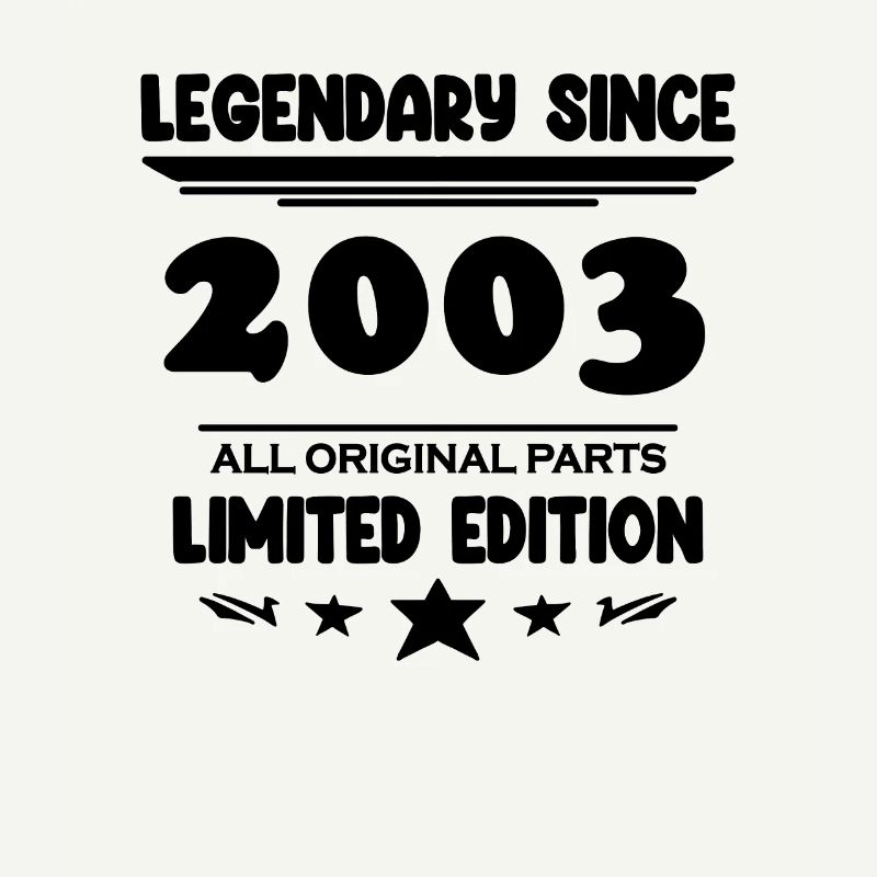 2003 - Né 2003 - Année de construction 2003