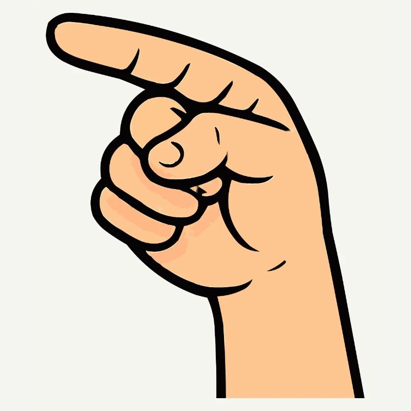 Hand Index Finger Comic