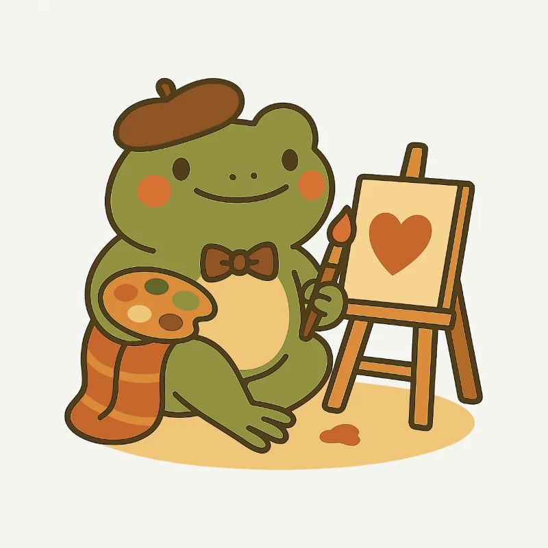 Painter Frog – Creative & Heartfelt