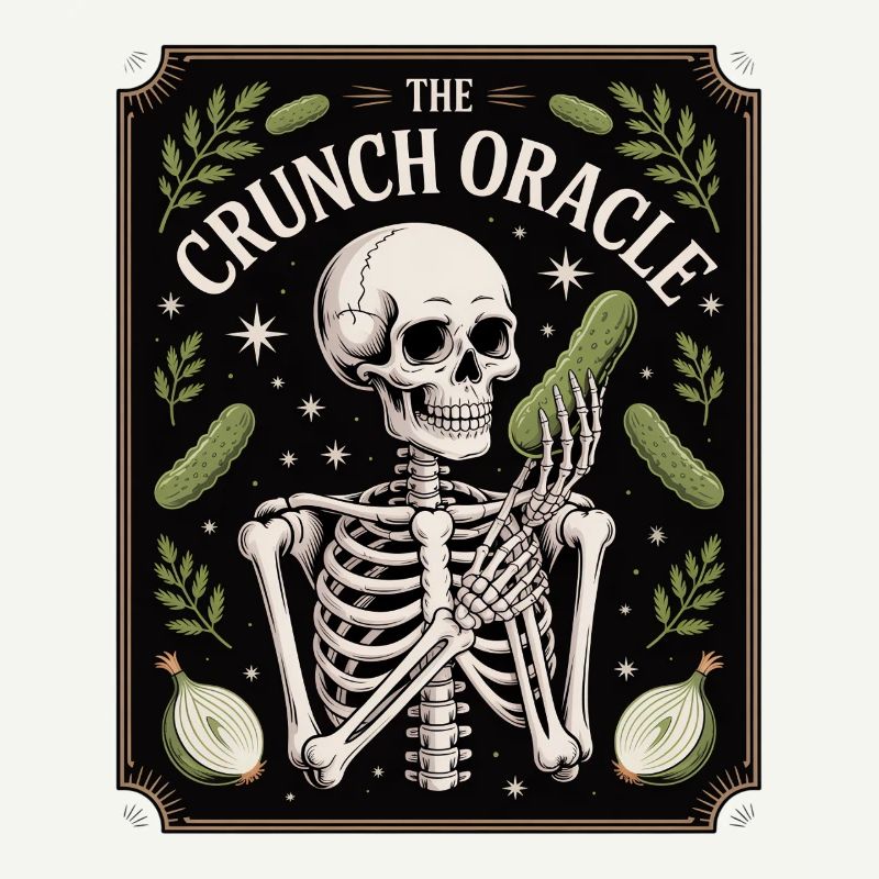Le croquant Oracle Squelette Et Concombres Humour