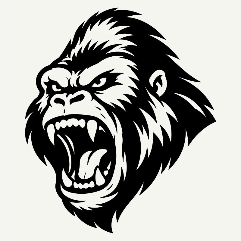 Gorilla Aggressiv