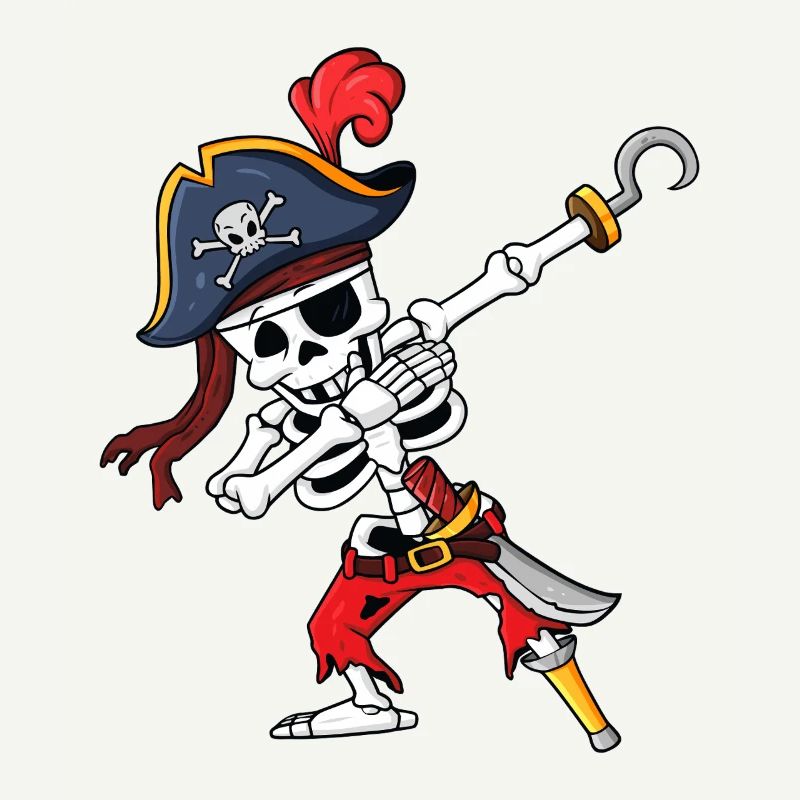 Pirate Skeleton Hook Strike