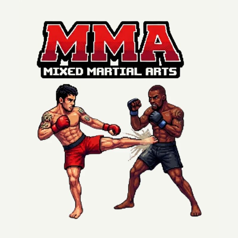 Duel de combat MMA Style Pixel