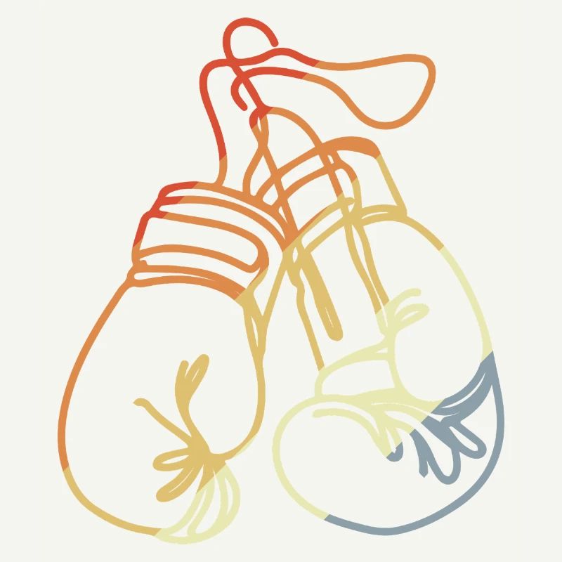 Gants de boxe style rétro