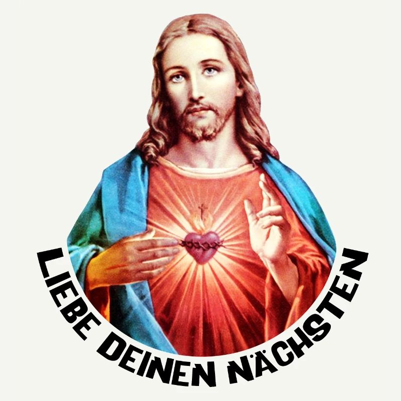 Aime ton prochain Jésus Bénédiction de la main gauche
