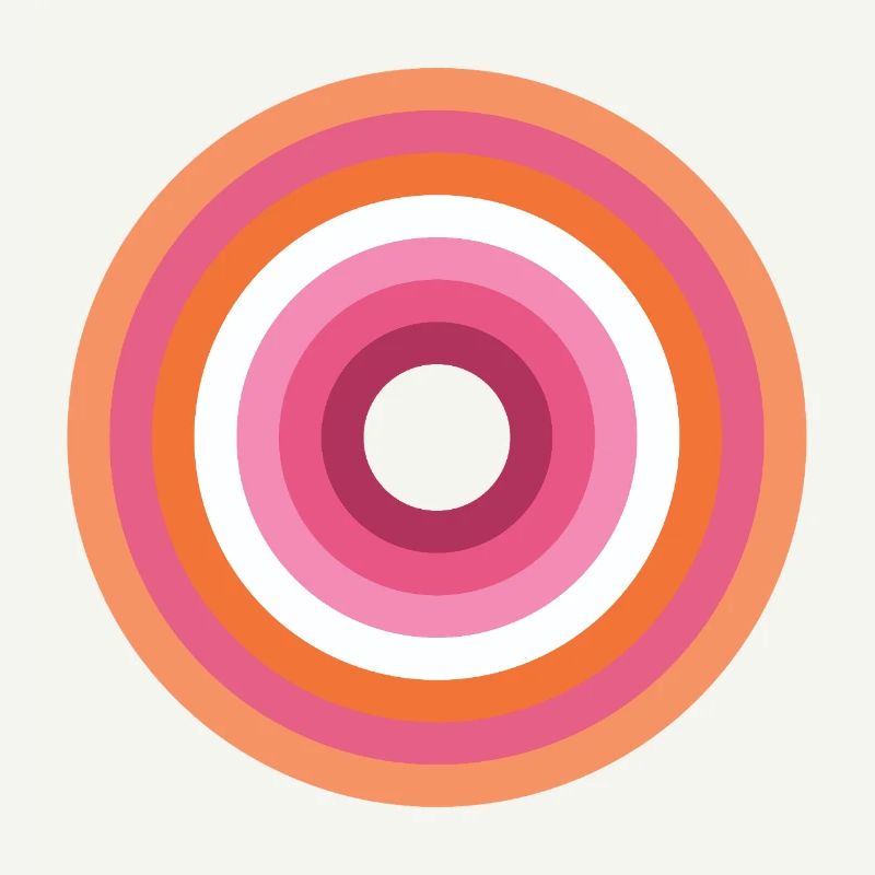 Palette Concentric Ring Lesbienne LGBTQ