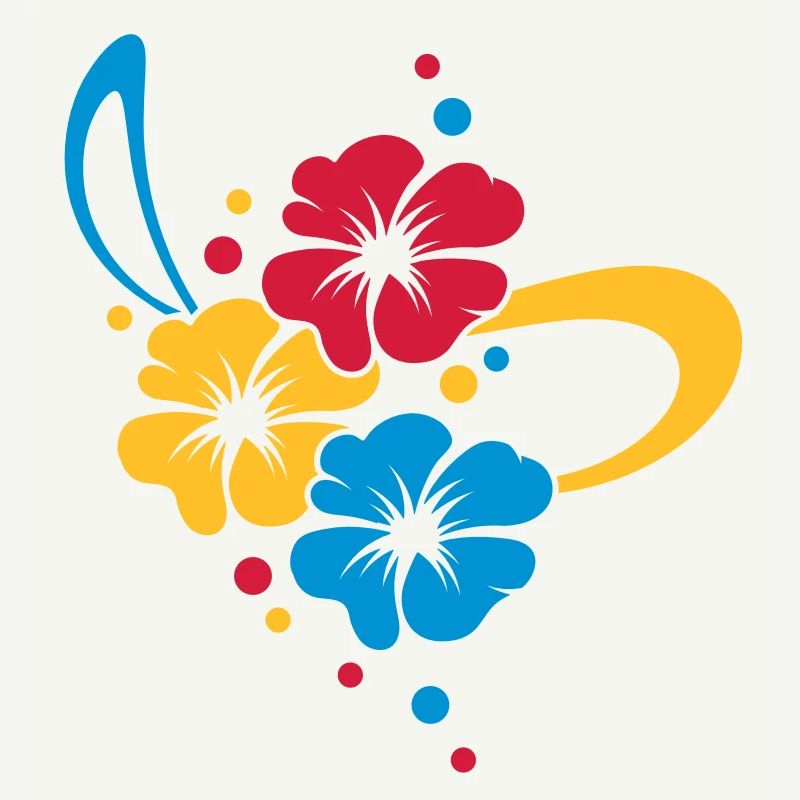 Bouquet de fleurs avec ruban