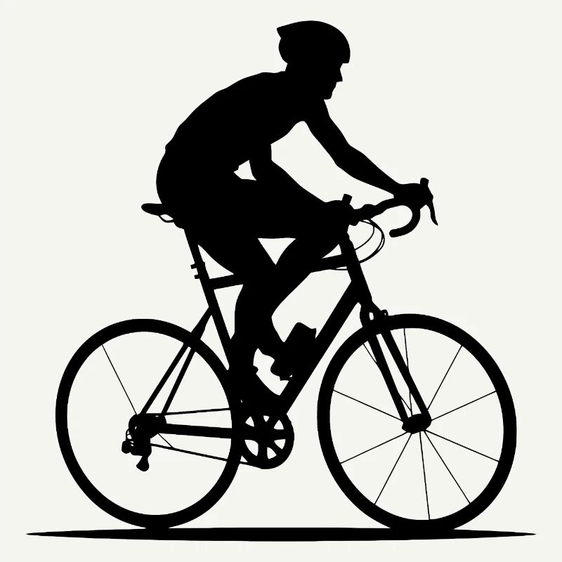 Silhouette cycliste