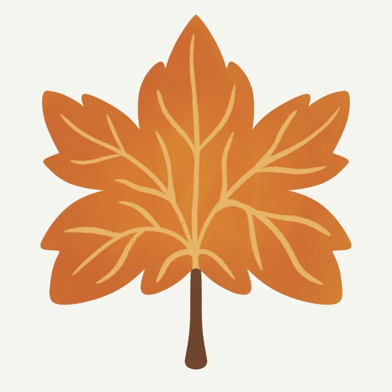 Autumn Maple Leaf Silhouette