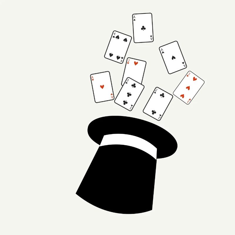 Magician magic show magic hat