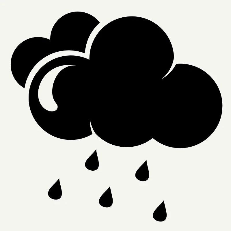 Cloud with rain drops