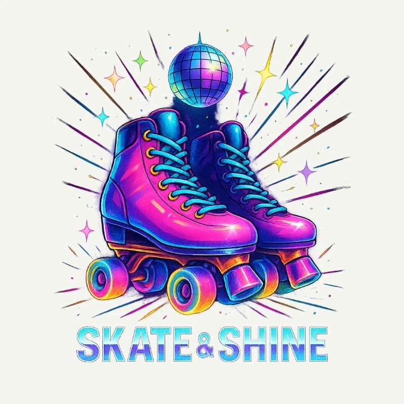 Neon Roller Derby Stil