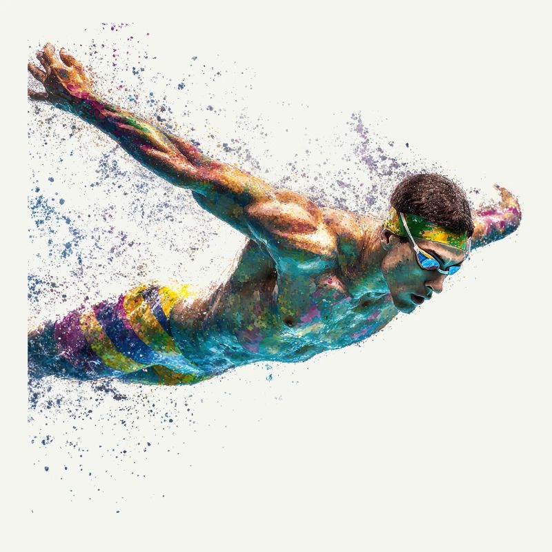 Paint Swirl Float Splash