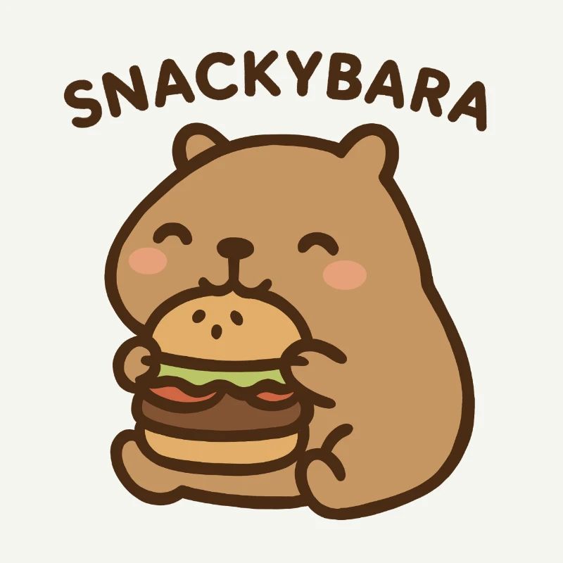 Snackybara - Capybara avec burger