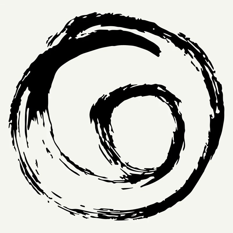 Spirale tourbillon point de cercle tourbillon dessiné à la main