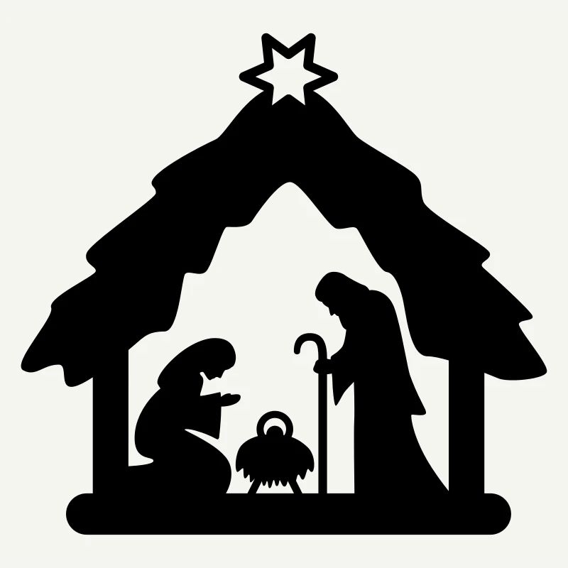 Weihnachtskrippe, Krippenfiguren, heilige Familie