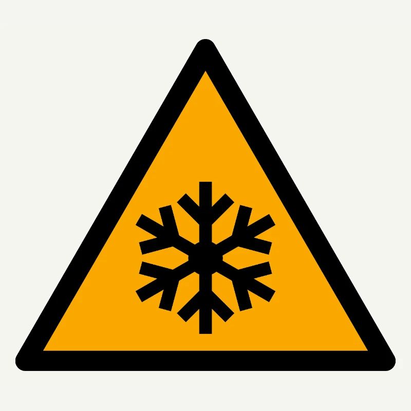 Glacé | Flocon de neige en triangle