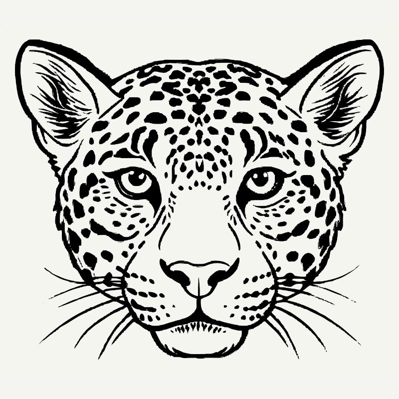 Leopardengesicht