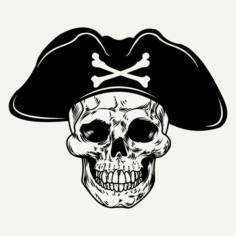 Chapeau de pirate crâne