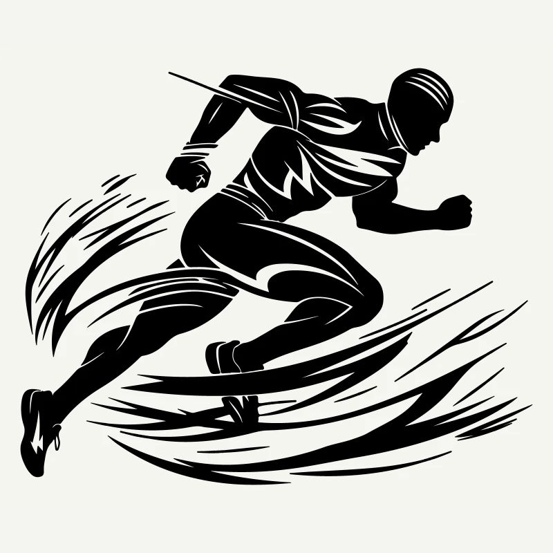 Sprinter in Bewegung