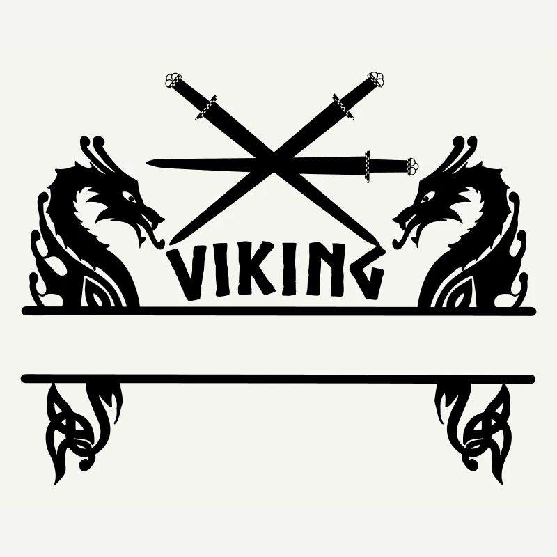 Viking Trois épées Deux dragons Viking
