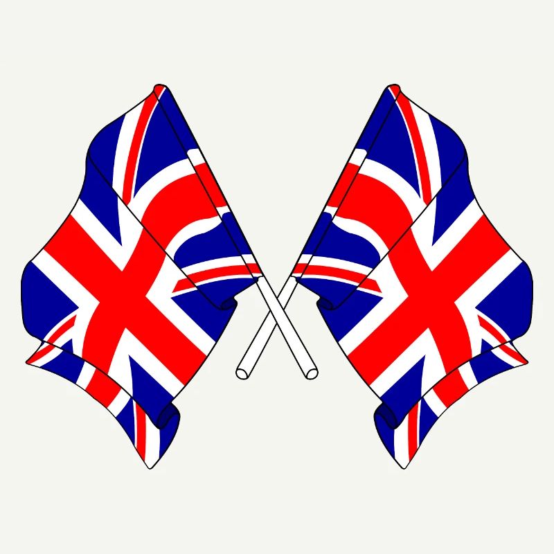 Two flags Great Britain