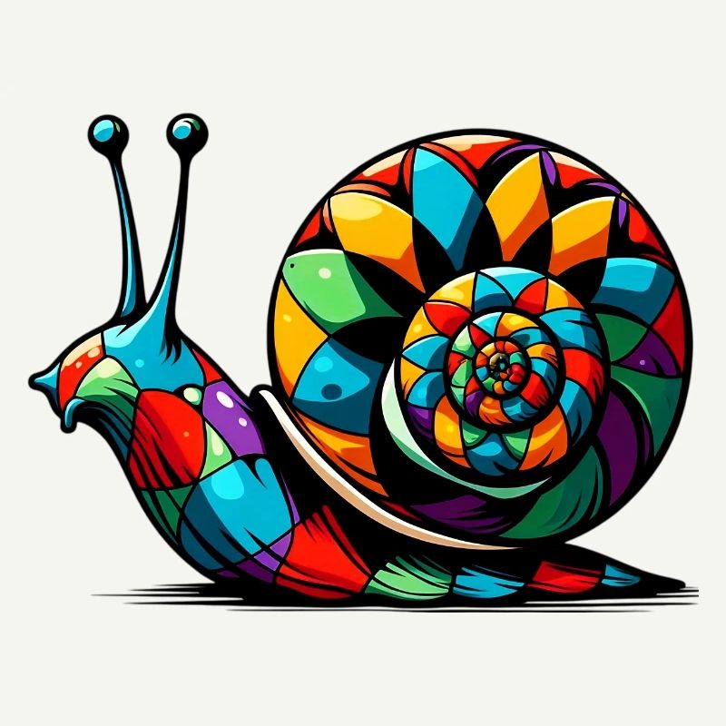 Escargot arlequin