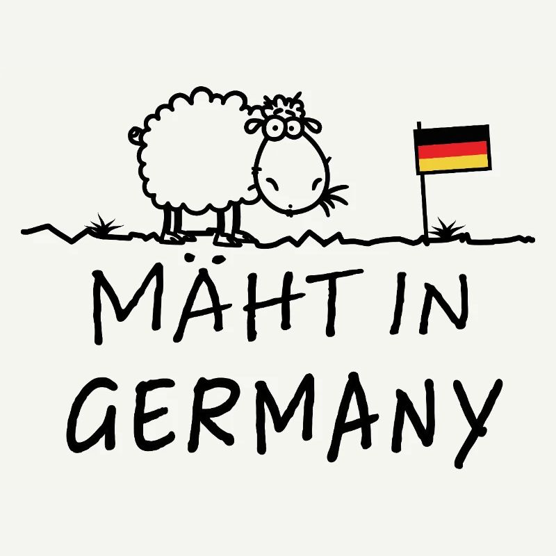Mäht in Germany – Lustiger Schaf Spruch
