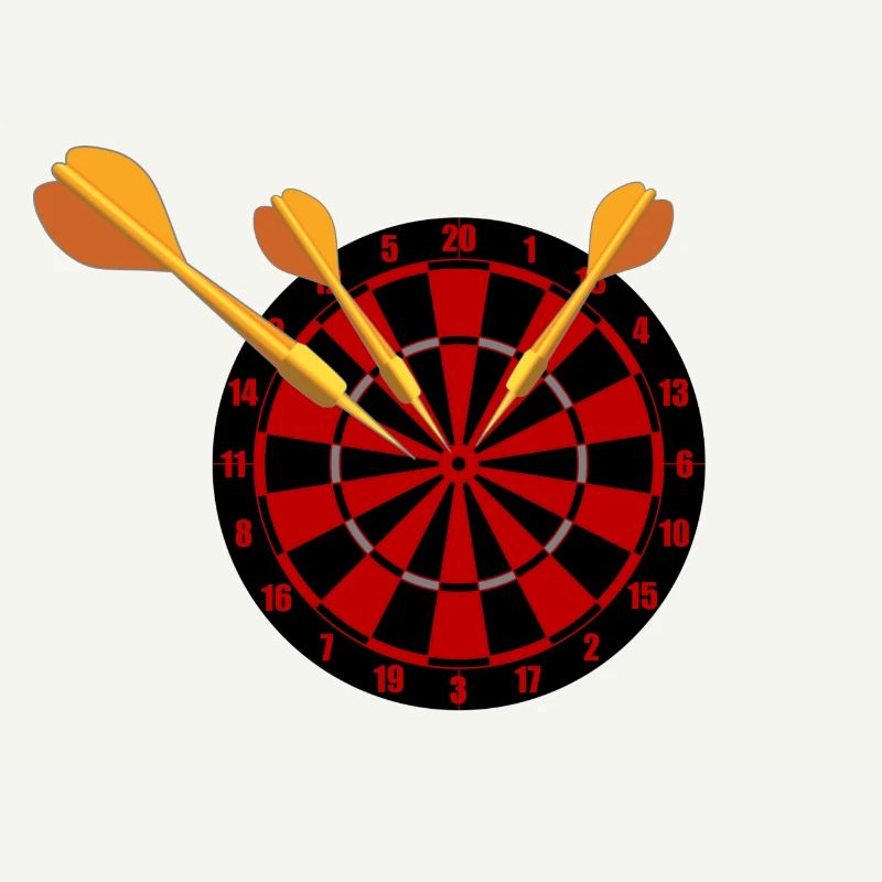 Fléchettes Flèches et jeu de fléchettes