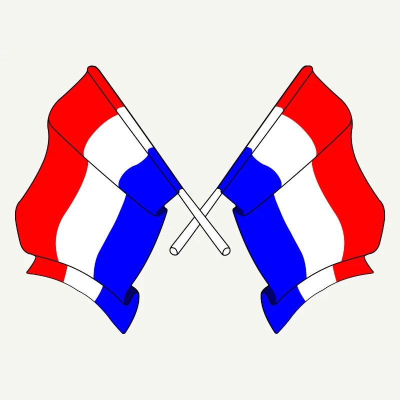 Two flags Netherlands