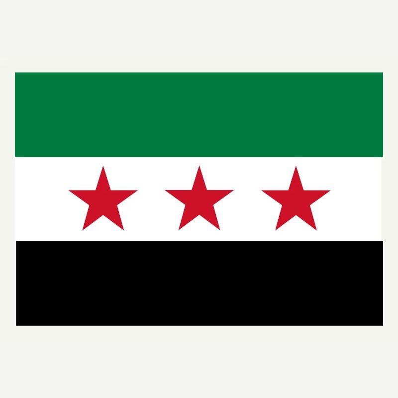 Drapeau étoile vert blanc noir