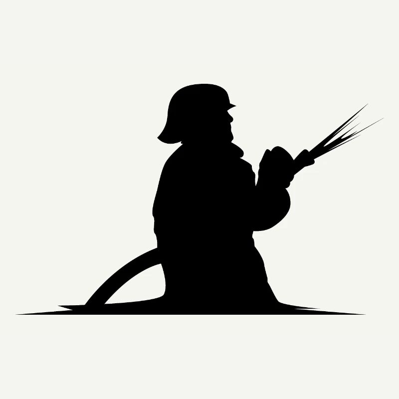 Graphique de l’icône de pompier de tuyau de pompier