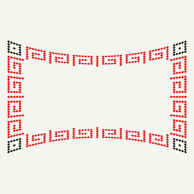 Frame pattern red