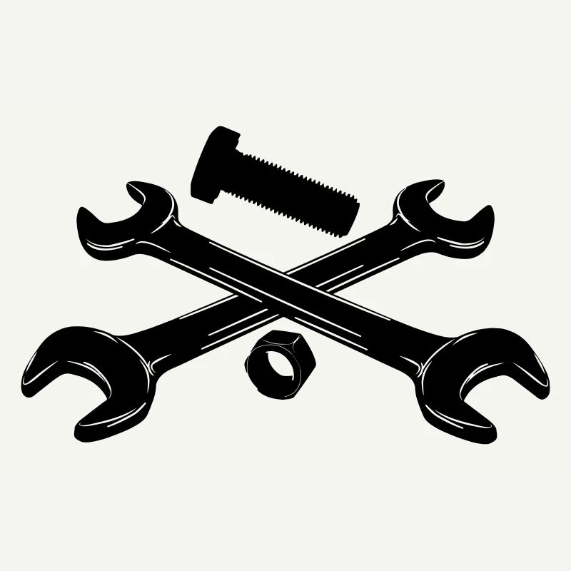 Wrenches bolt and nut