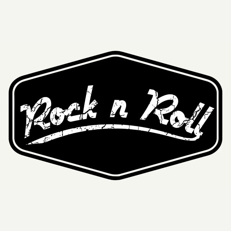 Rock n Roll Schild Shape