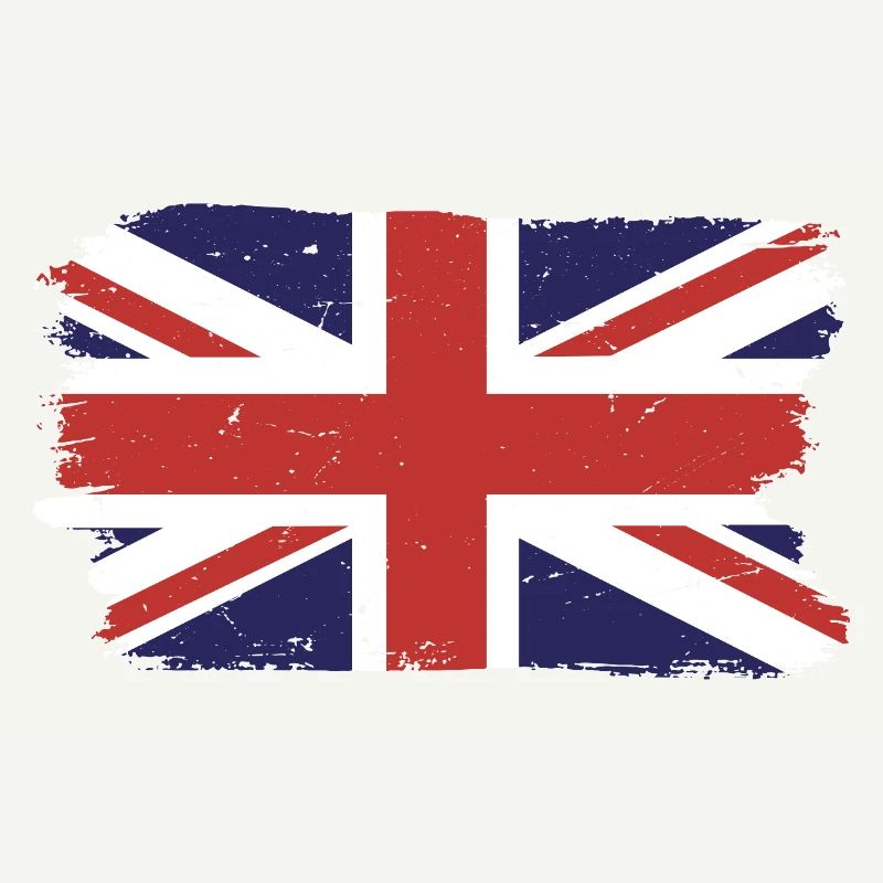 Imprimé drapeau de l’Union Jack brossé