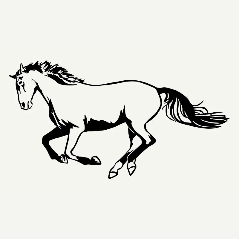 Cheval galopant