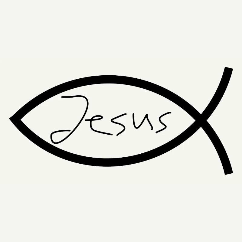 Jesus fish black Ichthys fish fish