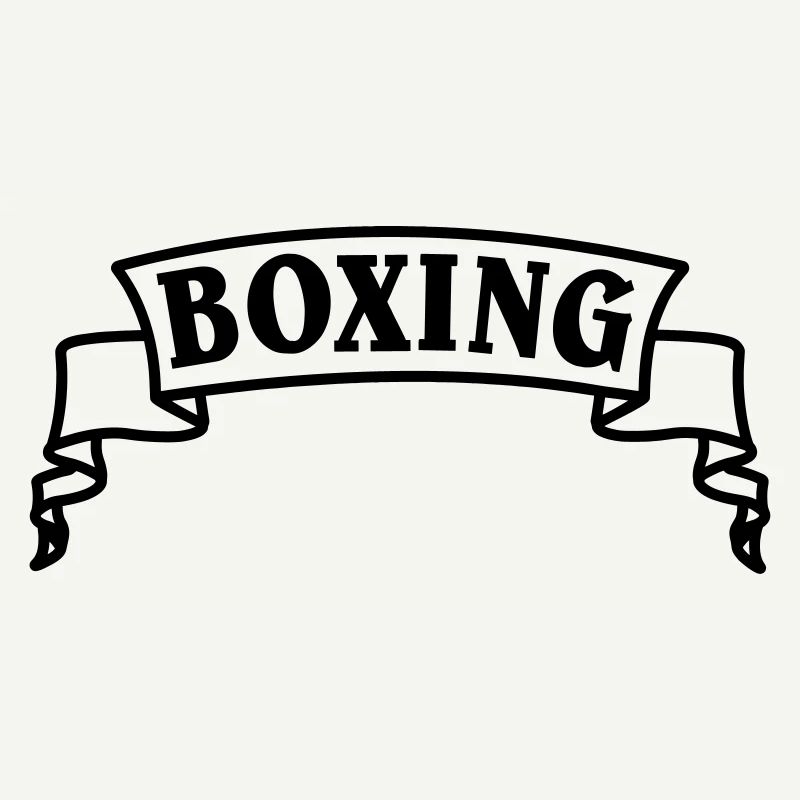 Texte de boxe en fanion ou bannière
