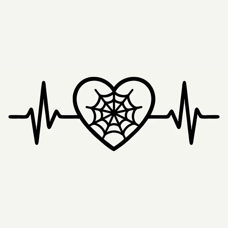 Spider Web Halloween Heart