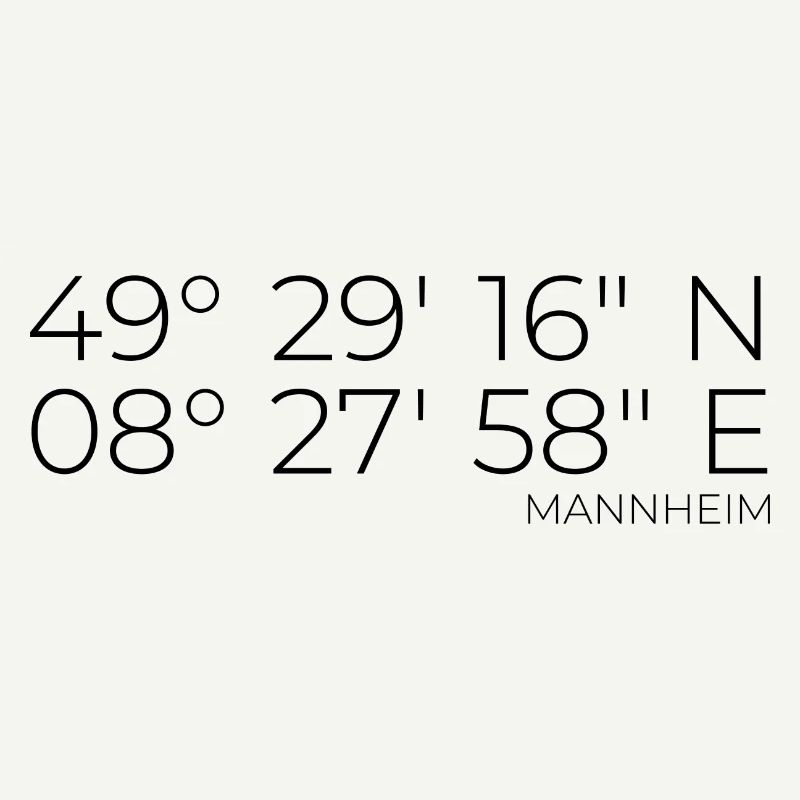coordinates Monnem Mannheim